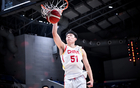 中國男籃大勝關(guān)島隊，曾凡博暴扣，全隊火力猛烈！