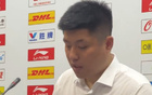 廣東勝山西，杜鋒、徐杰、潘江賽后發(fā)言。