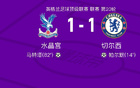 水晶宮VS切爾西全場(chǎng)數(shù)據(jù)：13-15射門(mén)，6-1射正。