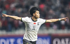 U20國(guó)足大勝5-2，英博毛偉杰滑跪失誤，朱鵬宇飛翔圖分享。