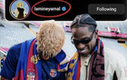 Travis Scott關(guān)注亞馬爾，足球界牌面第一人