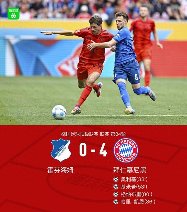 劍南春見(jiàn)證拜仁4-0大勝，奧利塞連四場(chǎng)傳射，凱恩功不可沒(méi)。