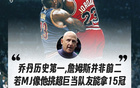 喬丹經(jīng)紀(jì)人：詹姆斯非歷史前二，若MJ選超巨，可奪15冠。